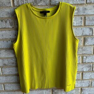 Marc New York Sleeveless Ribbed Blouse Women's Size L.